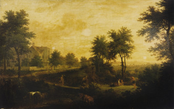 George Lambert before cleaning