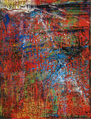 Gerhard Richter, Abstraktes Bild (N 635), 260 x 400 cm, conservation and restoration of modern large size paintings